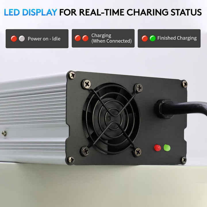 LiFePO4 ladegerät 24V 20A 29,2V Lithium Batterie ladegerät batterieladegerät (29.2V 20A Ladegerät) (