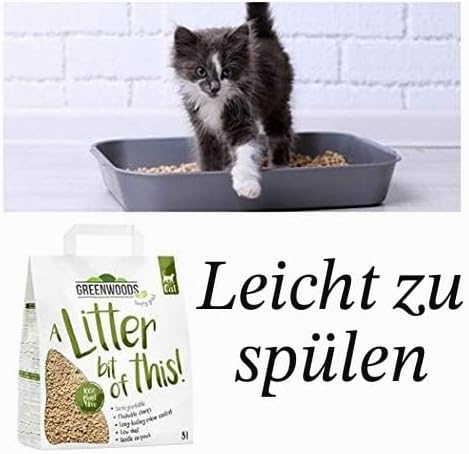 Greenwoods Katzenstreu, natürlich, 3 x 8 l