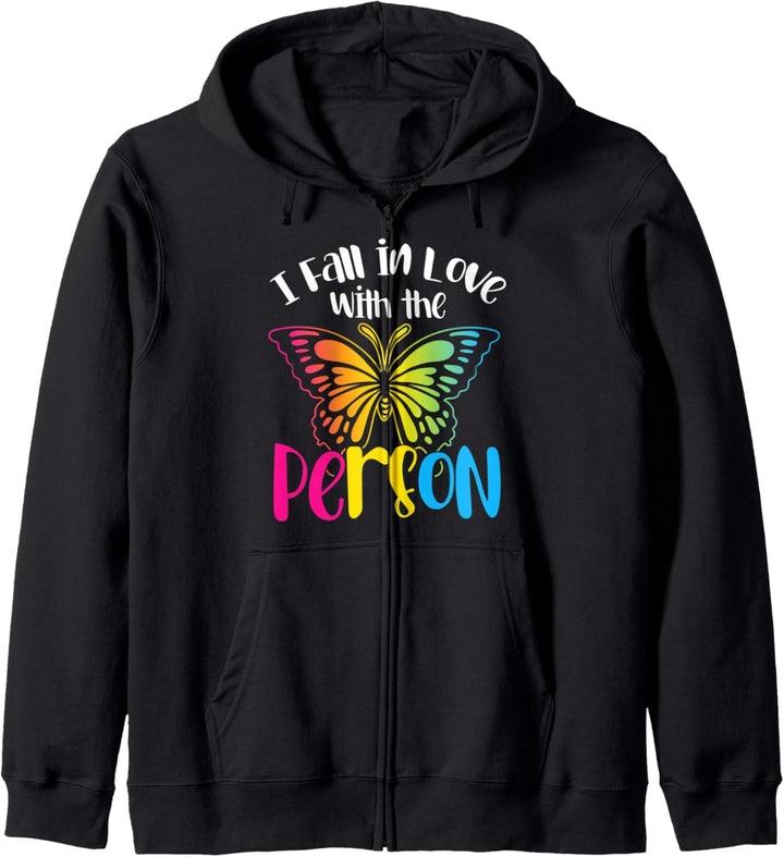 Gay Pride Schmetterling LGBTQ Queer Geschenk Pansexuell Kapuzenjacke