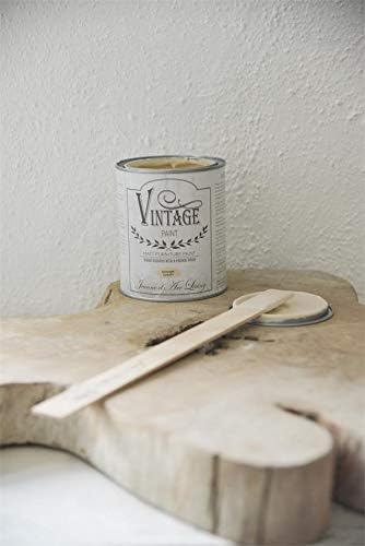 Jeanne d'Arc Living Vintage Paint Kreidefarbe 700 ml/23,6oz Chalk Kalkfarbe JDL Malen (Vintage Cream