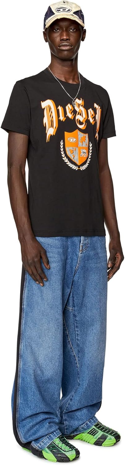 Diesel Herren T-Shirt M 9xx-0grai, M 9xx-0grai