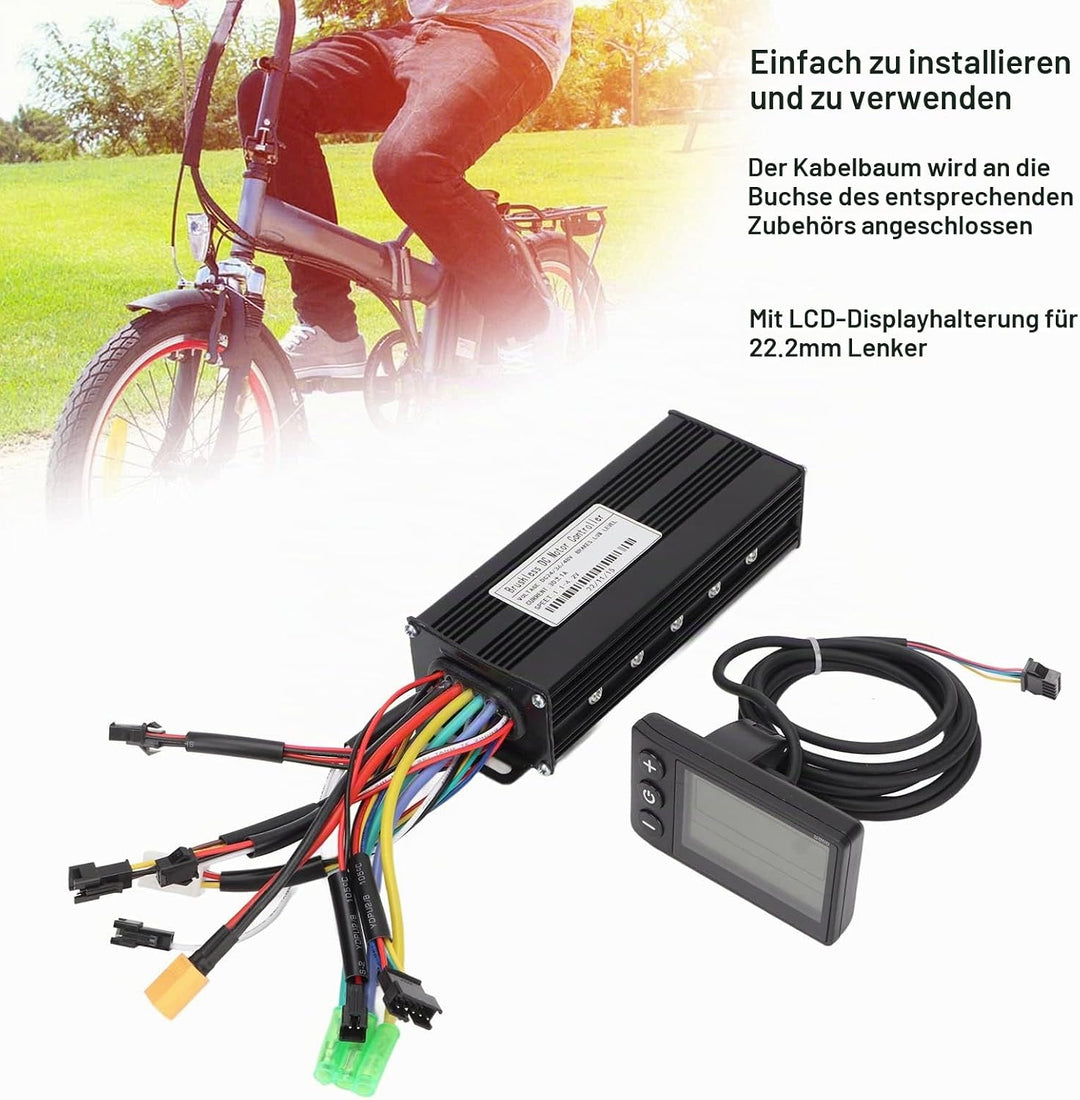 BuyWeek Brushless Motor Controller Kit, DC 24V 36V 48V 750W 1000W 30A Sinuswelle Bürstenlose Control