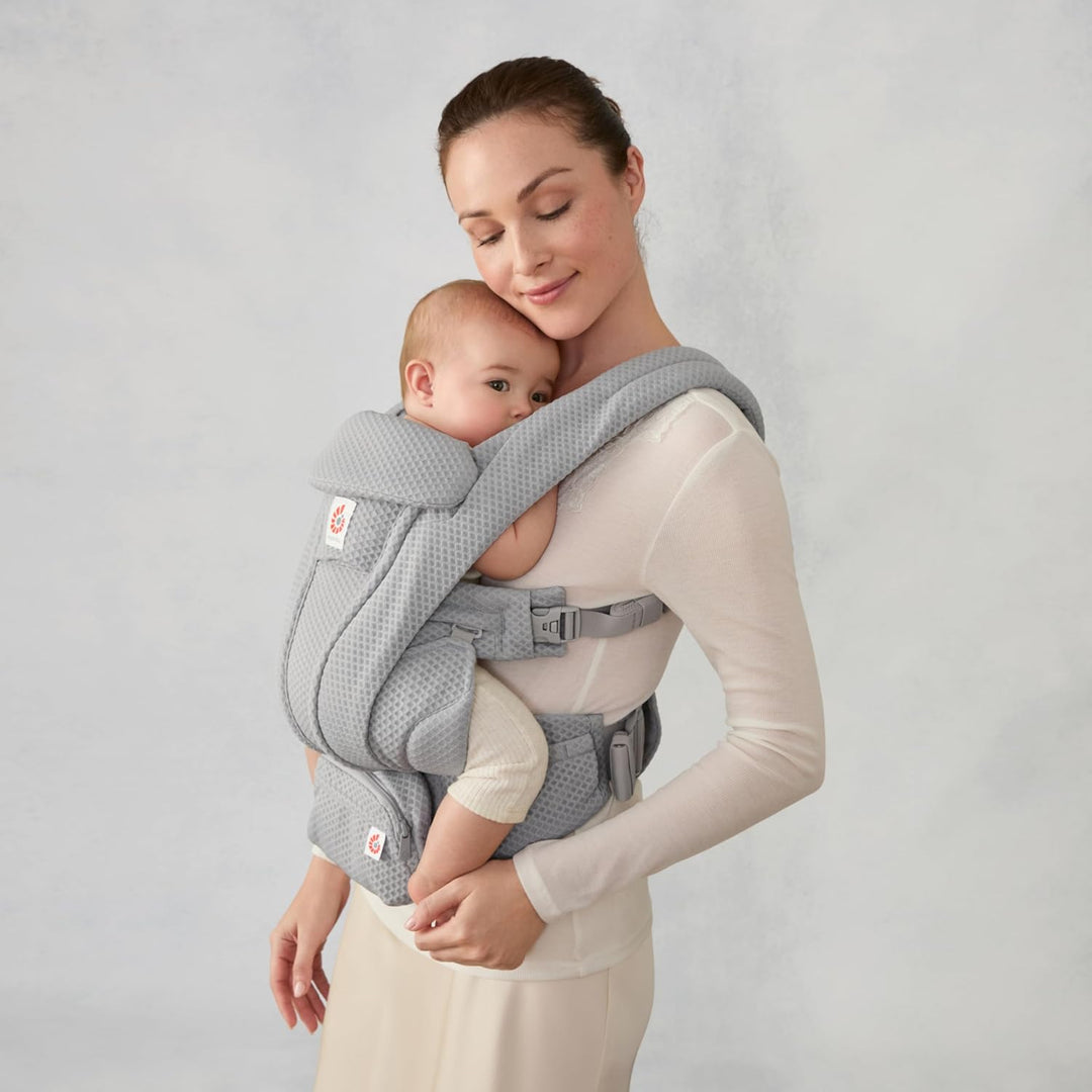 Ergobaby Omni Deluxe All-in-One Babytrage für Neugeborene ab Geburt bis 20kg, Ergonomische 4-Positio