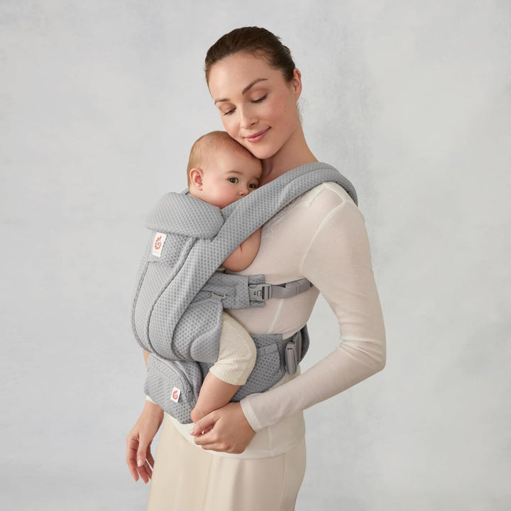 Ergobaby Omni Deluxe All-in-One Babytrage für Neugeborene ab Geburt bis 20kg, Ergonomische 4-Positio