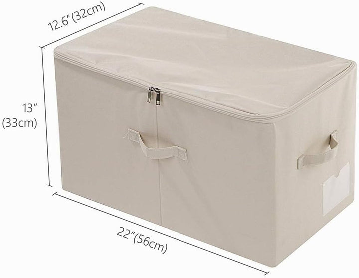 56 (L) x 32 (B) x 33 cm (H), grosser faltbarer Schrank-Aufbewahrungskorb mit Deckel, waschbar, Etike