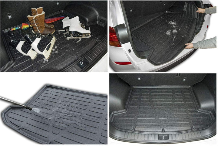 J&J AUTOMOTIVE | Gummi-Kofferraumwanne Kofferraum-Schutzmatte Kompatibel mit Sorento 2, 2009-2015, A