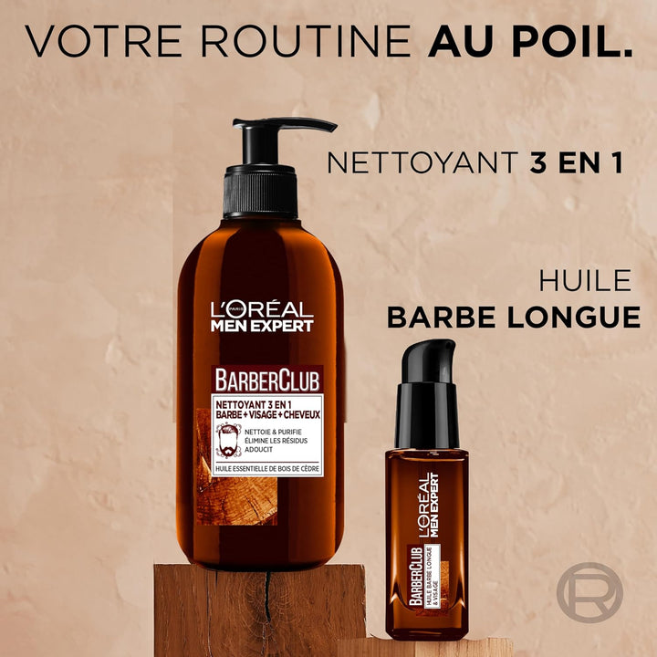 L'Oréal Men Expert BarberClub Herrenöl mit ätherischem Zedernholz 30 ml, 1 Stück