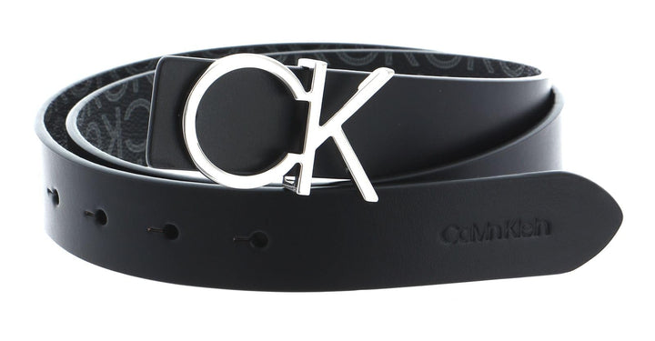 Calvin Klein Re-Lock CK Rev Belt 30MM W95 Black / Black Mono