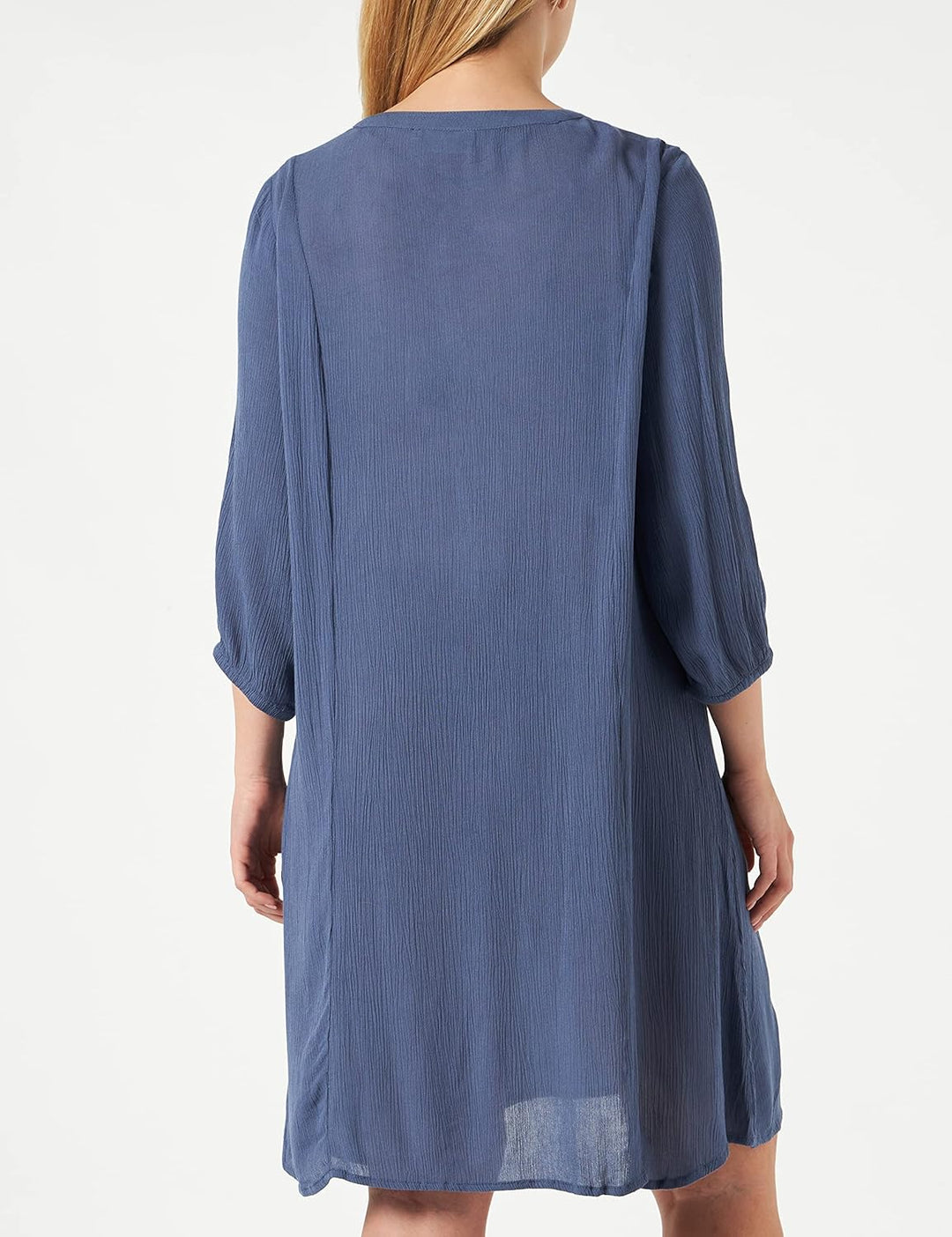 KAFFE CURVE Damen Kclouisa Ami Kleid Casual Dress 40 Grosse Grössen Vintage Indigo, 40 Grosse Grösse