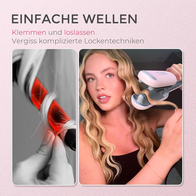 TYMO ROVY Compact Welleneisen für haare, Lockenstab grosse Locken geeignet für Anfänger, Sofortiges