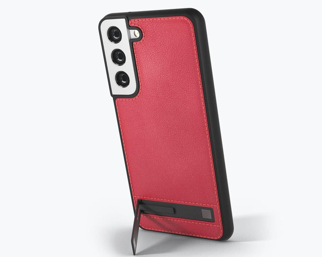 Snakehive Metro Lederhülle für Samsung Galaxy S23 || Echtleder Handyhülle mit Standfunktion || Echtl