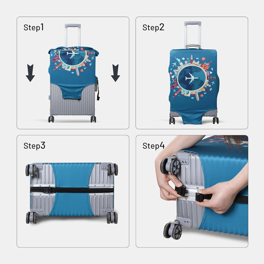 OrgaWise Kofferhülle Luggage Cover Gepäck Cover Gepäckabdeckung for Travel Luggage Schutzhülle Koffe