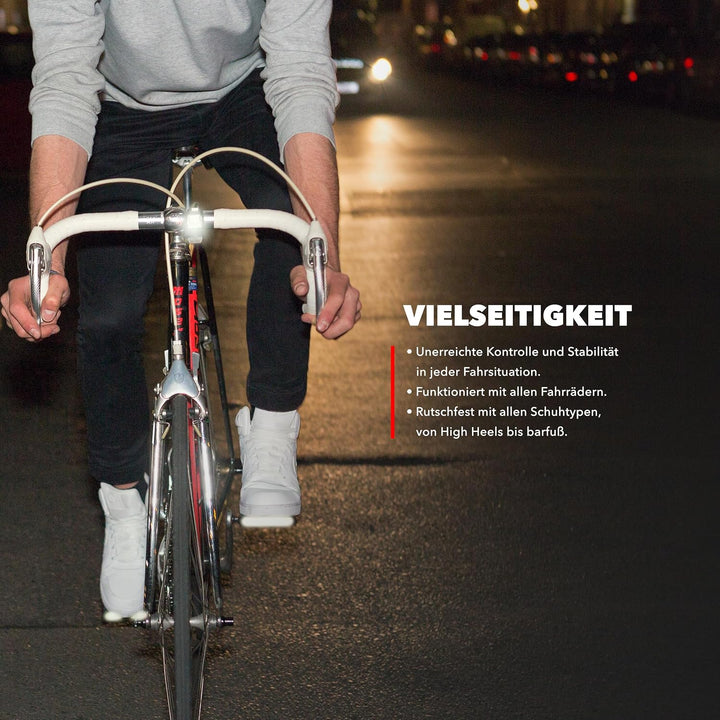 Reflex Urban Pedal + 2 Ersatz Griptape Pads - das ultimative City- und Tourenpedal für alle Schuhart