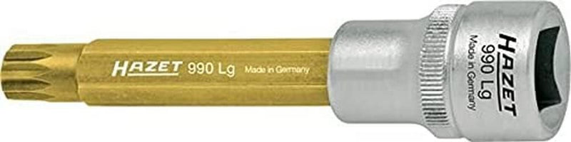 Hazet 990LG-12 Schraubendreher-Einsatz, s: 12, Innenvierkant 12,5 mm (1/2 Zoll), Innen Vielzahn XZN