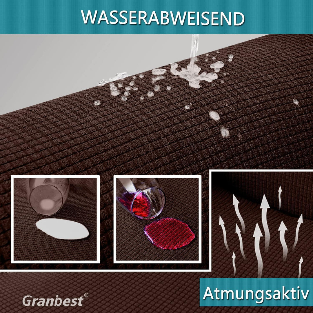 Granbest wasserdichte Armlose Futon Abdeckung, Hoher Stretch Futon Schutz für Faltendes Schlafsofa A