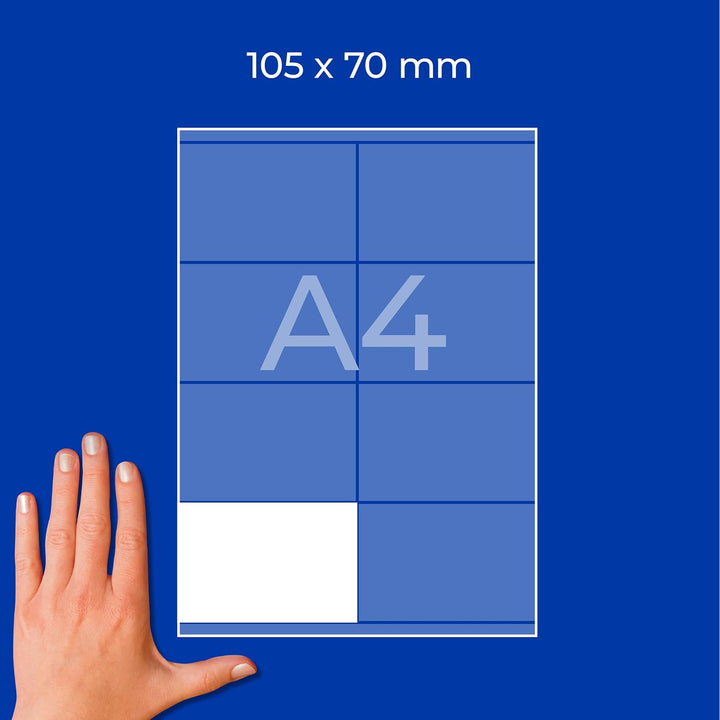 AVERY Zweckform 3426 Universal Etiketten (800 Klebeetiketten, 105x70mm auf A4, Papier matt, bedruckb