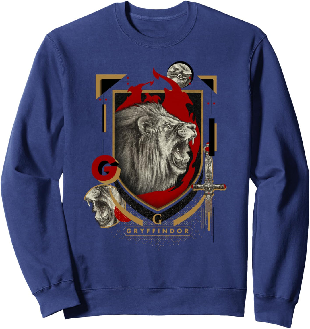 Harry Potter Gryffindor Magicial Mischief Level Up Crest Sweatshirt
