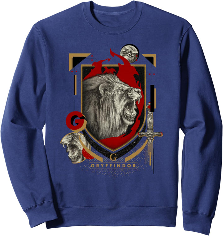 Harry Potter Gryffindor Magicial Mischief Level Up Crest Sweatshirt