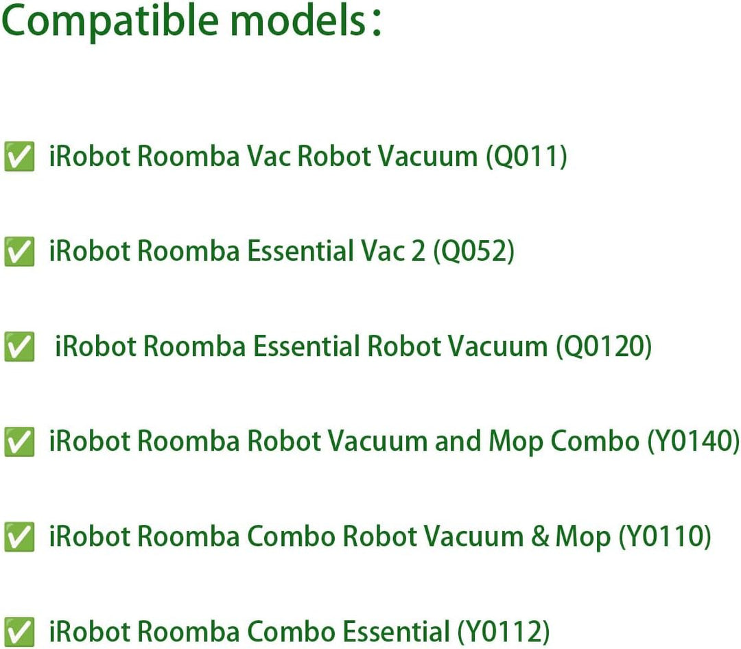 20er-Pack Ersatz-HEPA-Filter für iRobot Roomba Essential Serie (Y0110, Y0112, Y0140, Q011, Q0120, Q0