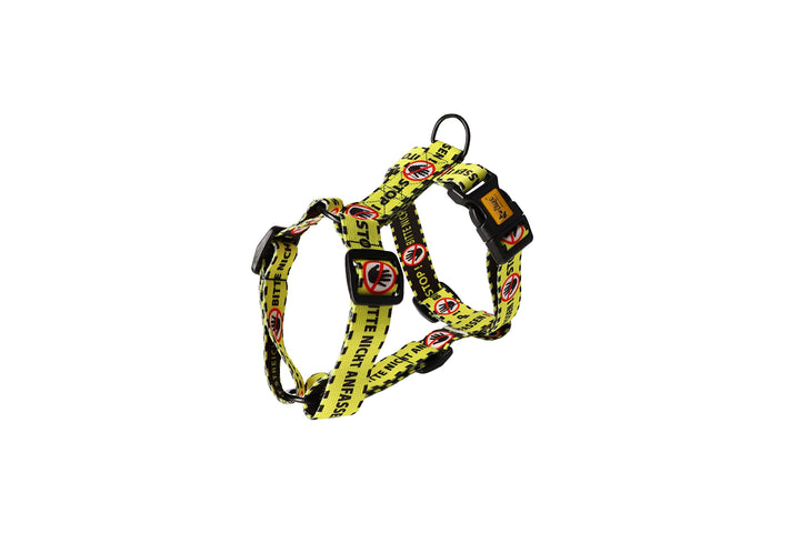 Dingo Hundegeschirre Guard Gelb Bitte Nicht Anfassen Grosse M Breite Band 3,0 cm 38-70 cm 95381, M