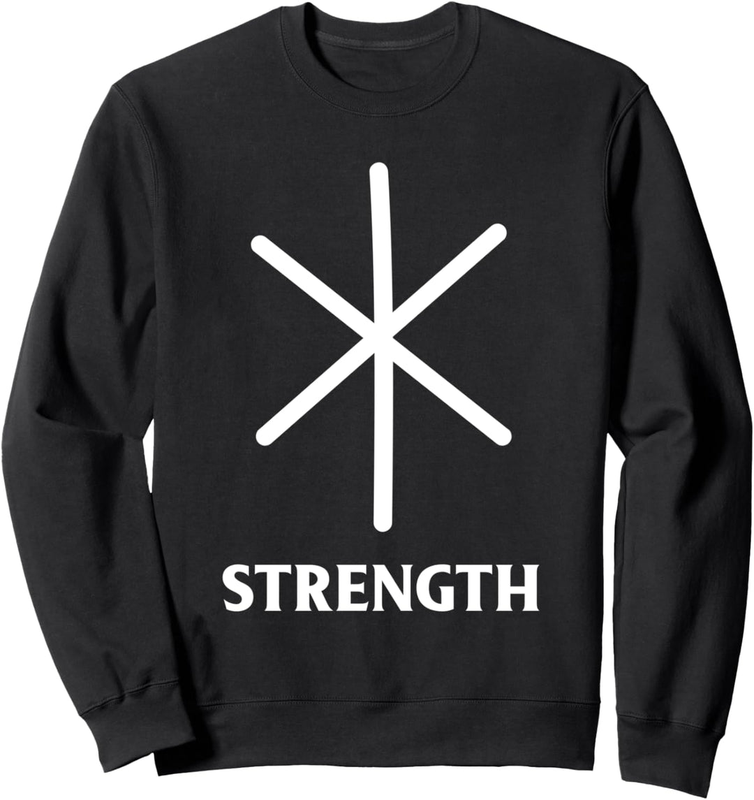 Wikinger Stärke Symbol Runen Elder Futhark Sweatshirt