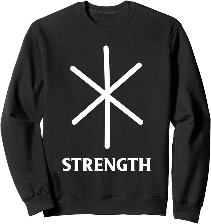 Wikinger Stärke Symbol Runen Elder Futhark Sweatshirt