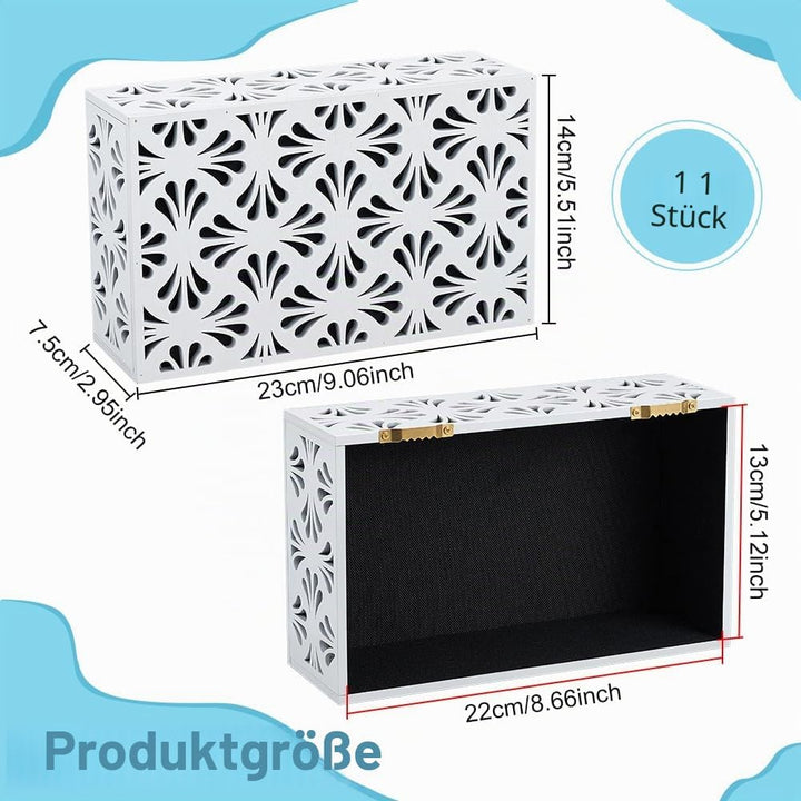 Türklingel-Abdeckplatte für Wand innen, ästhetische Holz-Läutewerk-Abdeckbox für Home Upgrade, Outdo