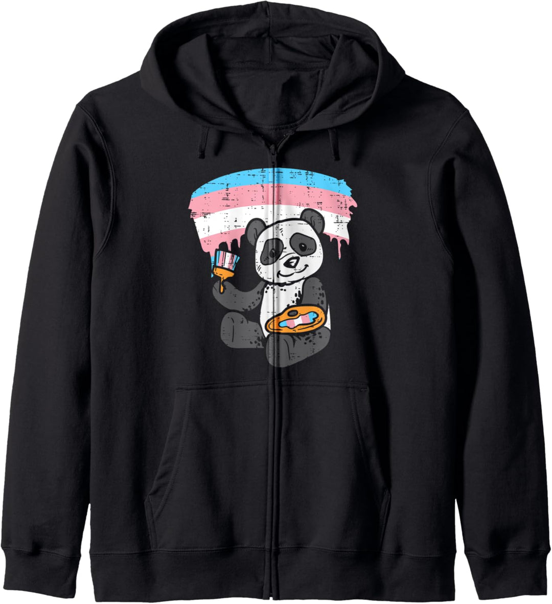 Panda Painting Transgender Trans Pride Flag Transsexual LGBT Kapuzenjacke