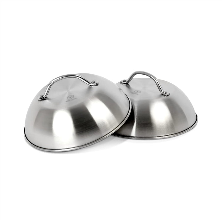 MOESTA-BBQ 19249 - BurgerCover 2er Set - Schmelzglocke für Cheeseburger – Schmelz- und Abdeckhaube f
