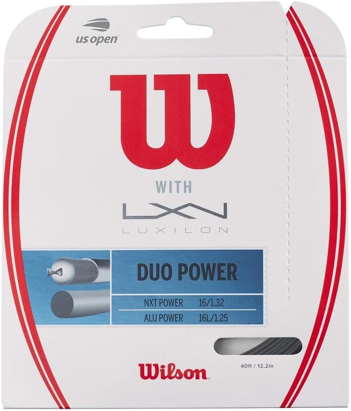 Wilson Unisex Tennissaite Duo Power Natural und Silver, Duo Power Natural und Silver