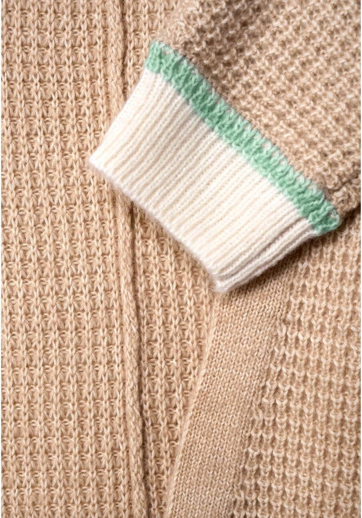 Street One Damen Offene Strickjacke 42 Buff Sand Melange, 42 Buff Sand Melange
