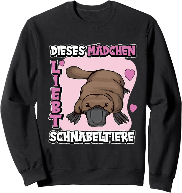 Kinder Schnabeltier Dieses Mädchen liebt Schnabeltiere Sweatshirt