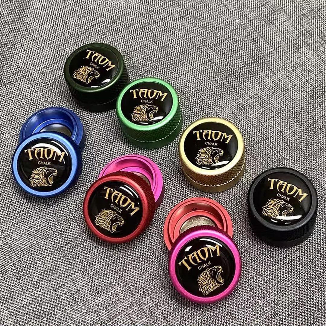 YEUEK TAOM Pool Kreidehalter Runde Form Praktisches Werkzeug Billard Zubehör Magnetische Mini Kreide