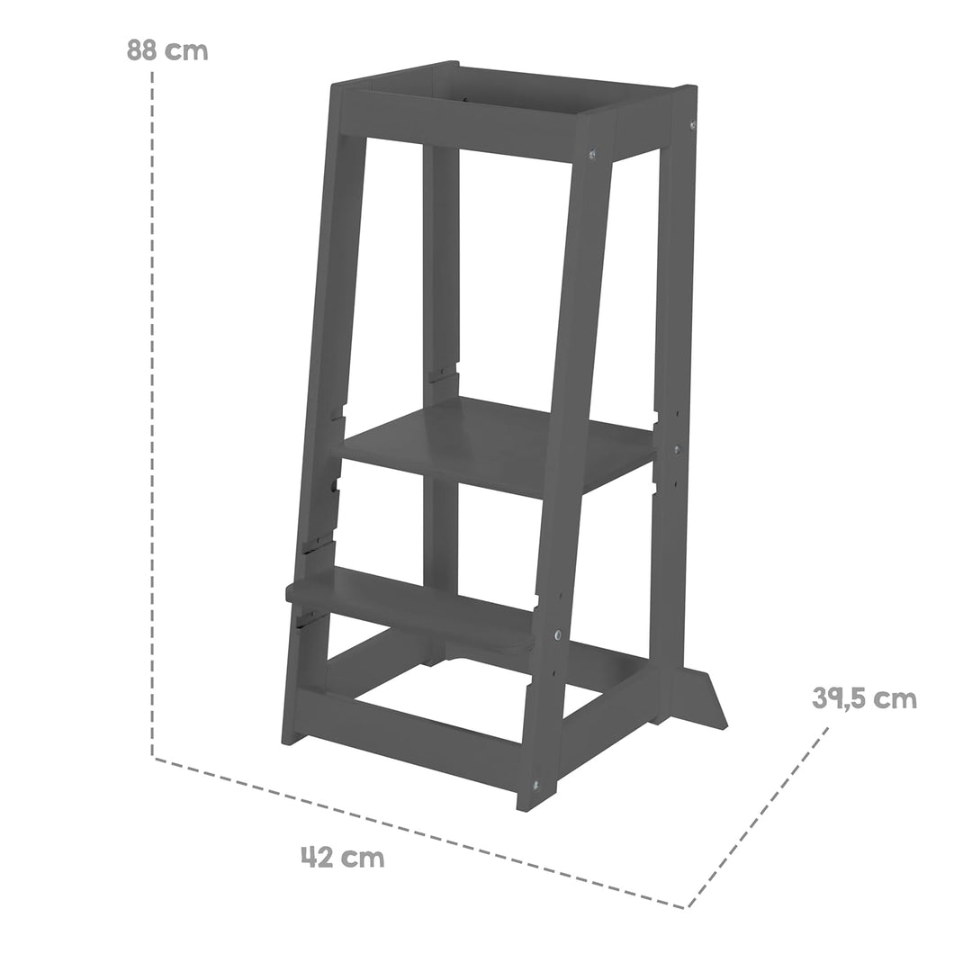 roba Lernturm nach Montessori - Sicherer Tritthocker für Kinder - Ideal als Küchenhelfer - Bis 80 kg