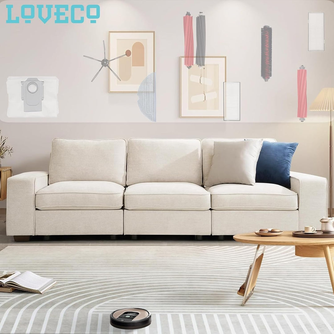 LOVECO 4 Hauptbürste Kompatibel für Roborock S7 S7 Plus S7 MaxV S7 MaxV Plus S7 MaxV Ultra Roboter S