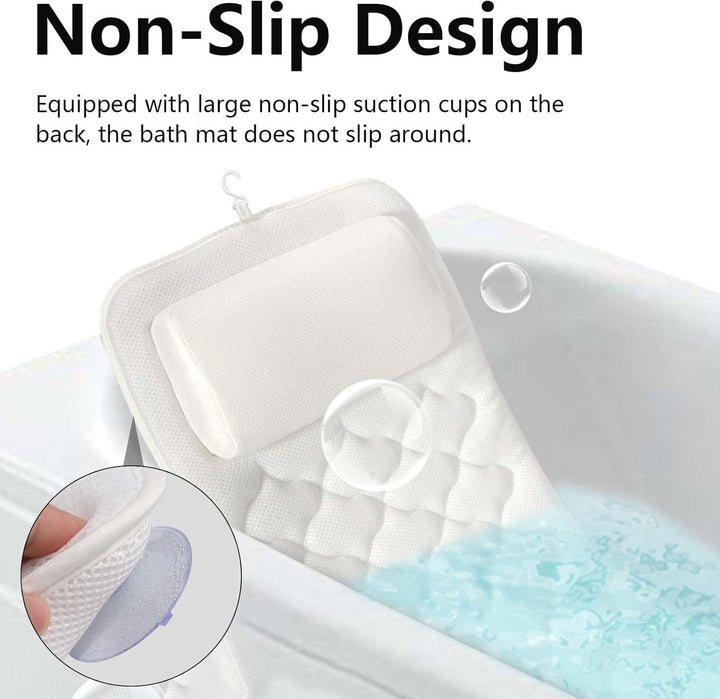Badewannenkissen, Sprudelmatte Badewanne, Badewannenmatte GanzköRper Mit Kissen, Whirlpool Matte FüR