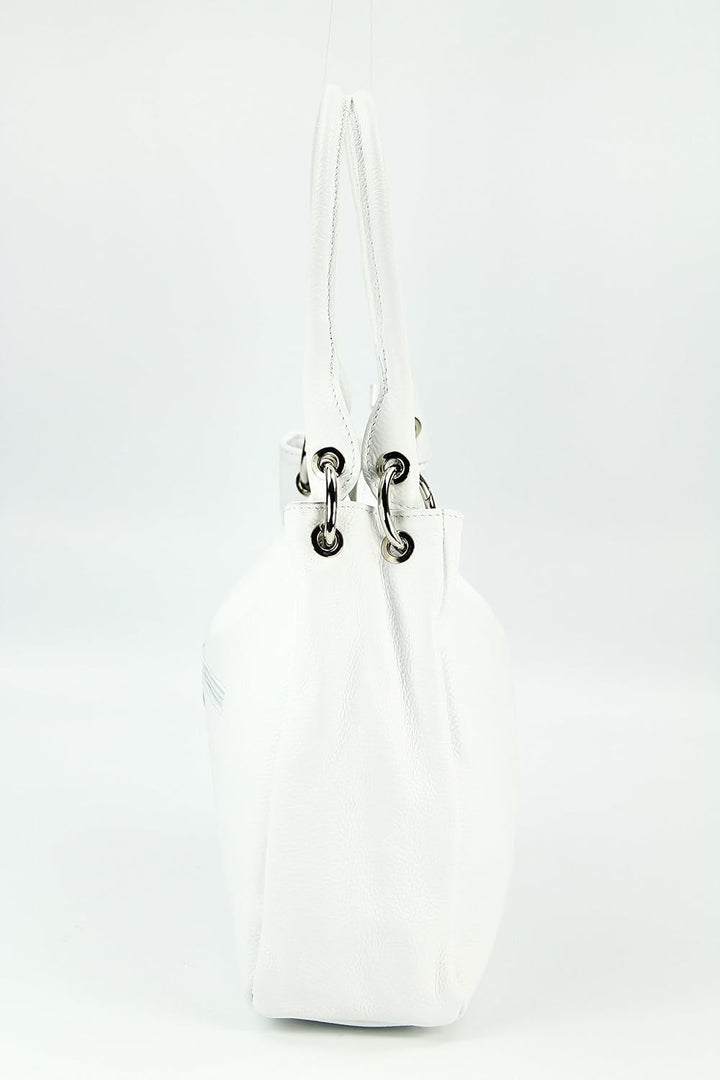 Belli italienische Leder Schultertasche Damentasche Handtasche Shopper Lilly - 33x28x14 cm (B x H x