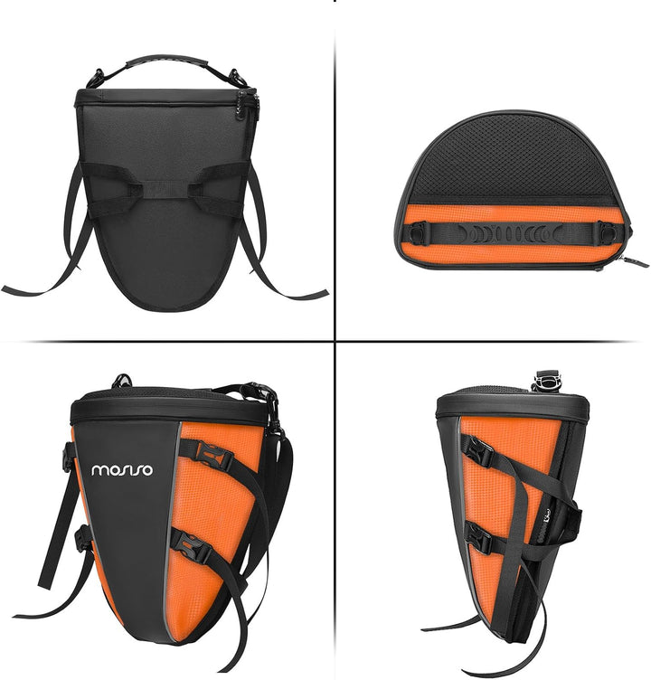 MOSISO Motorrad Hecktasche Multifunktionale wasserdichte Polyester Aufbewahrung Satteltasche, 10L Ou