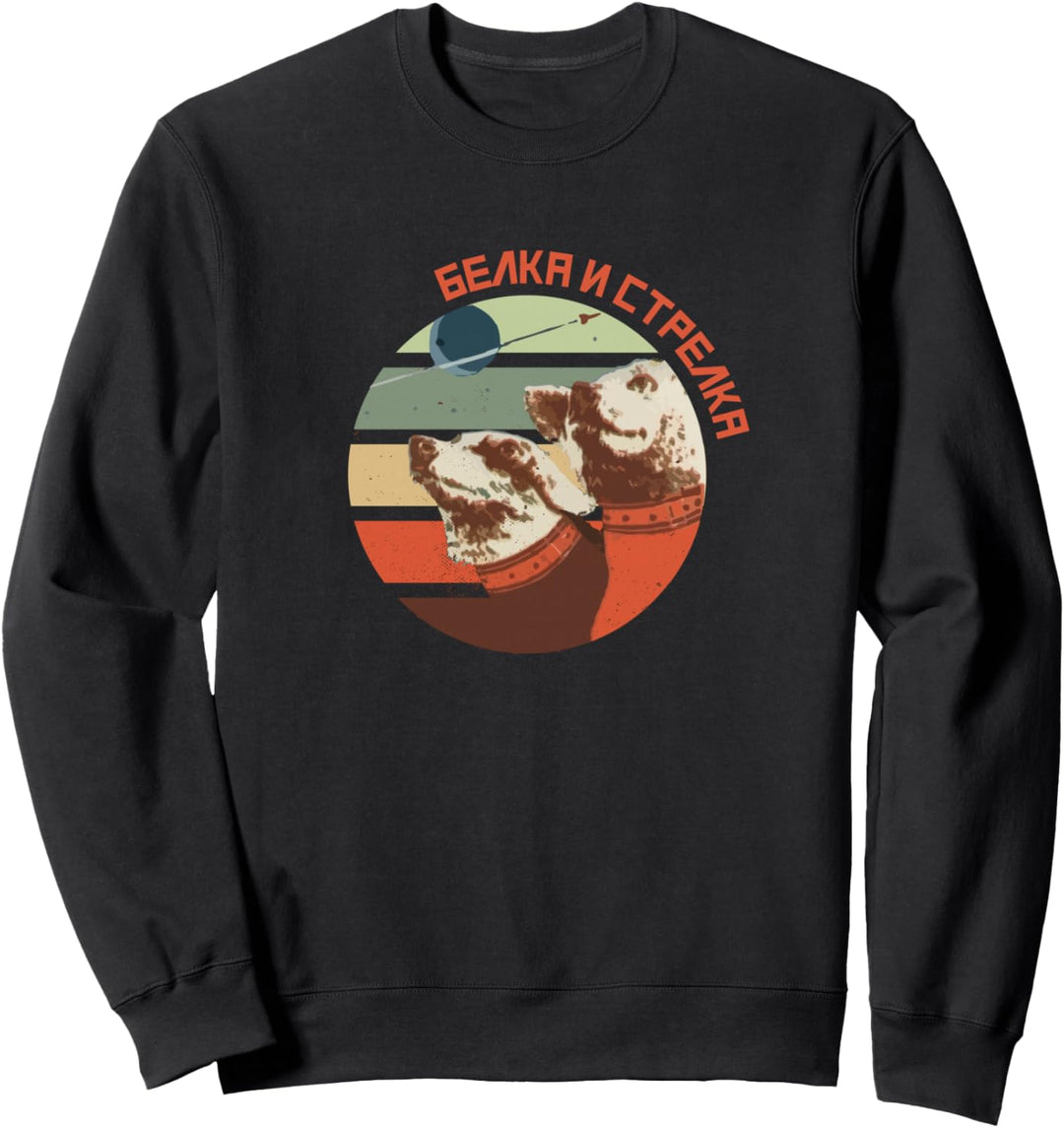 CCCP Retro Original Sputnik Interkosmos Belka Strelka Sweatshirt