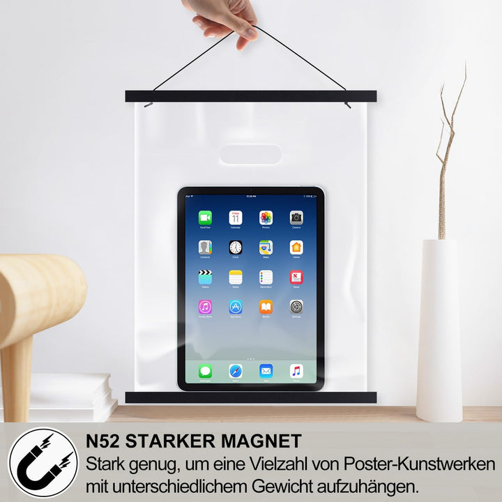 Ywlake B0 Posterleiste Posterschiene Posterleisten, Magnet Magnetische Holz Poster Aufhänger Halter