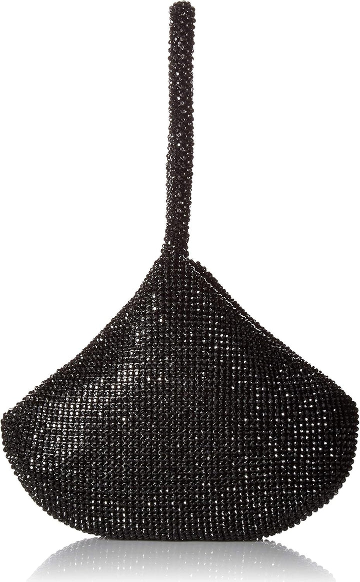 Jessica McClintock Damen Staci Mesh Wristlet Pouch Abendhandtasche, Einheitsgrösse Schwarz, Schwarz