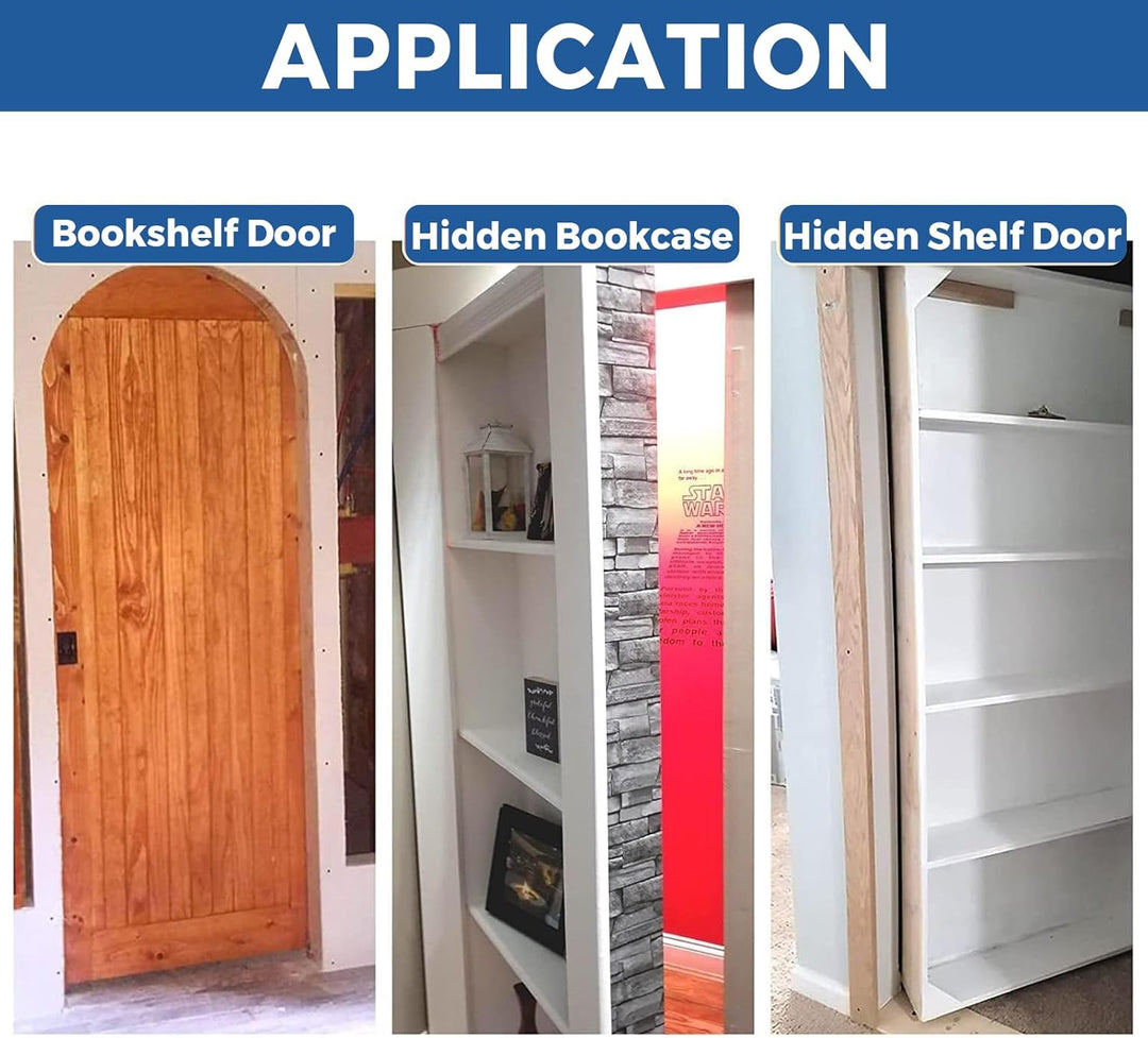 TamBee Pivot Hinge Verstecktes Türscharnier für Geheimtüren, Geheimtürscharniere, Drehscharniere für