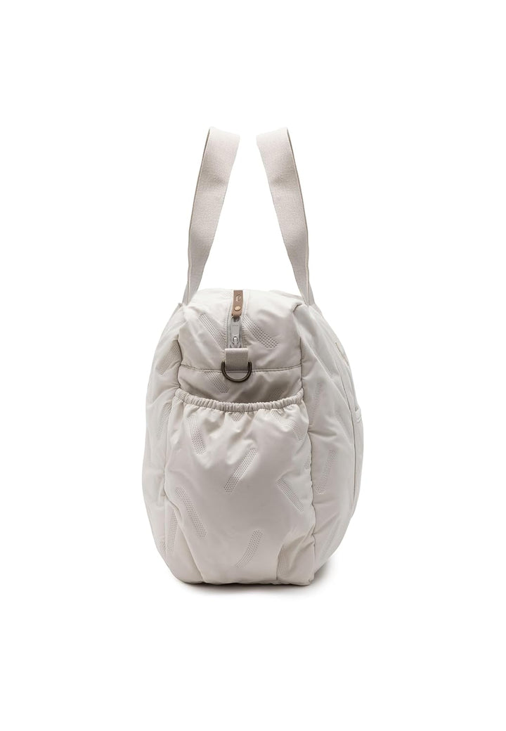 Jollein Wickeltasche Embossed Lily – Sand – Stylische Wickeltasche mit Geprägtem Muster – Wasserabwe