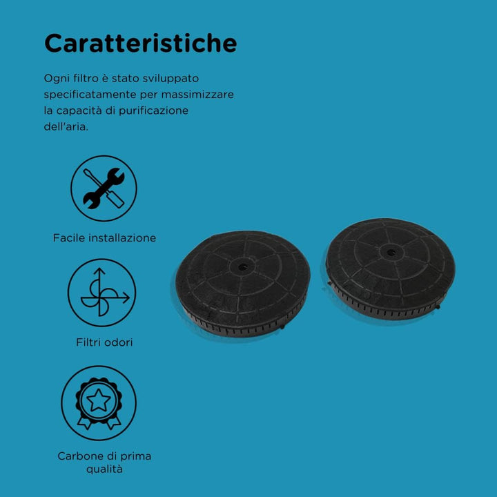 Elica Kohlefilter CFC0038668 2 Stück (1er Pack), 2 Stück (1er Pack)