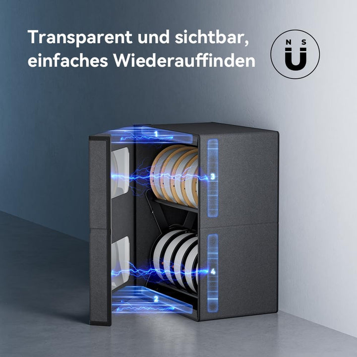 Creality Filament Trocknungsbox, 3D Filament Aufbewahrung mit Magnetverschluss, Feuchtigkeits & Stau