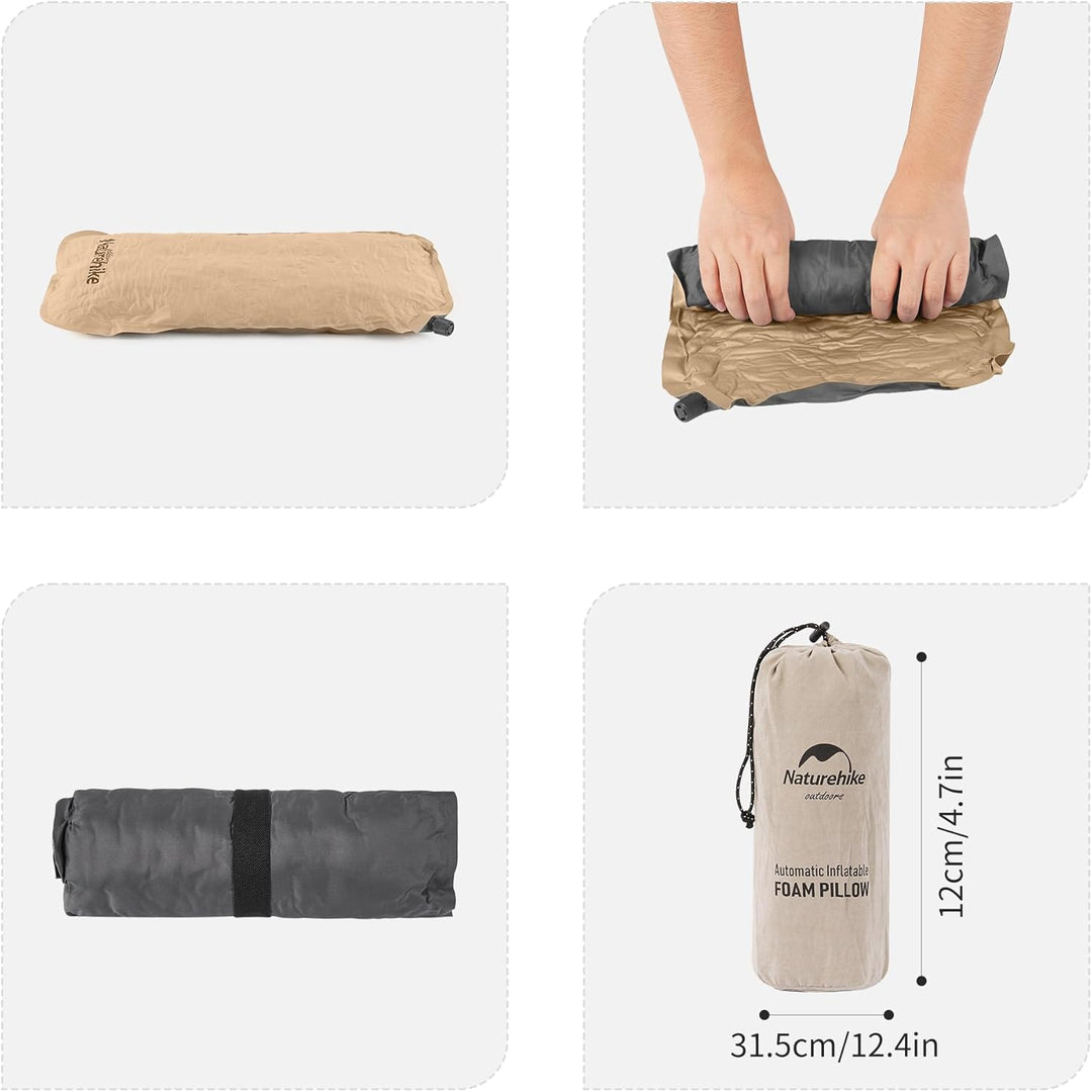 Naturehike Campingkissen|Reisekissen|Strandkissen|Lendenkissen Selbstaufblasendes Kissen Camping zub