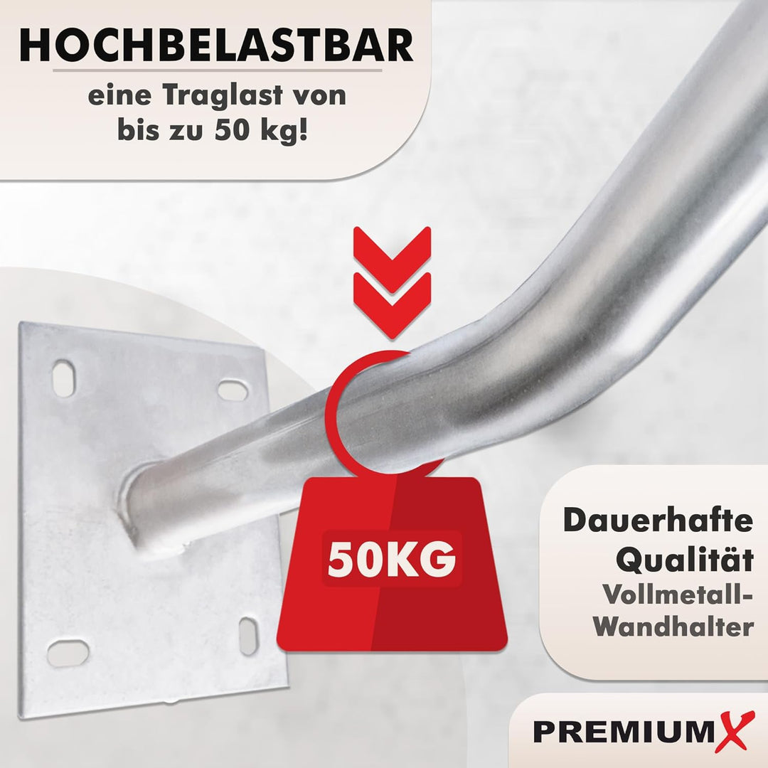 PremiumX 4X Autoreifen Wandhalter 35cm Reifenhalter für Auto Felgen Reifen Wandhalterung inkl. Monta