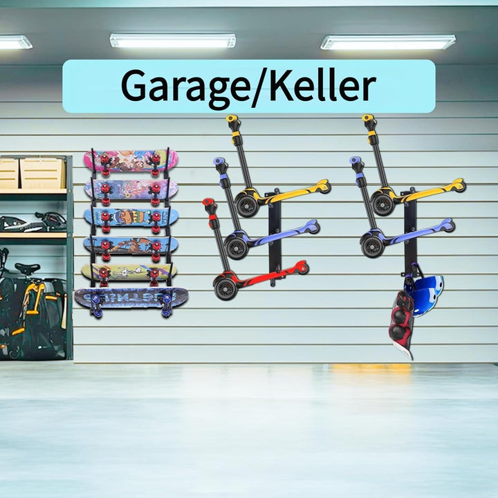 Lhysn Scooter Wandhalterung Rack Garage Lagerständer für mehrere Roller Halter für 3 Elektroroller