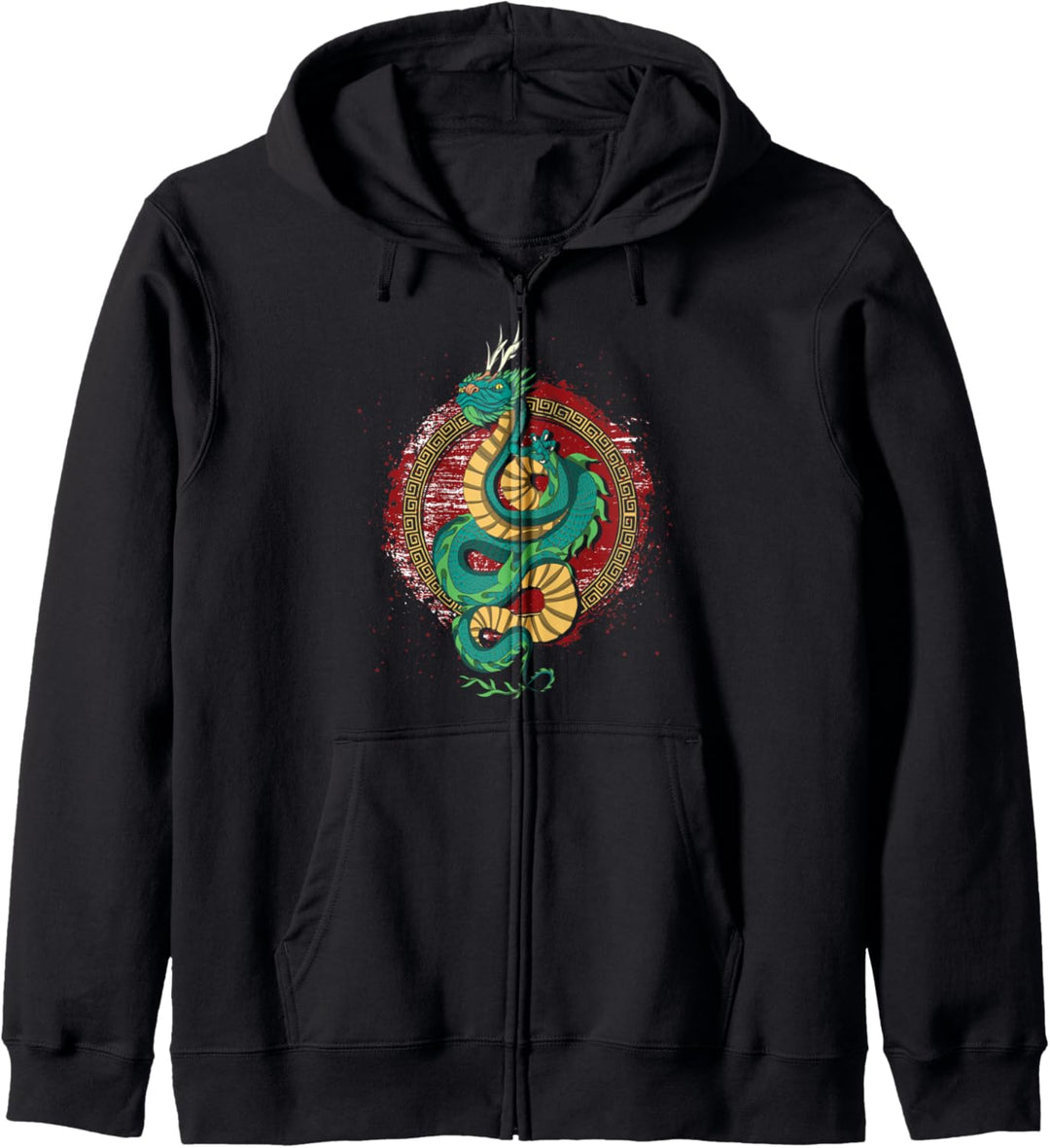 Fantasy Drachen Mystische Kreatur Asien Chinesischer Drache Kapuzenjacke