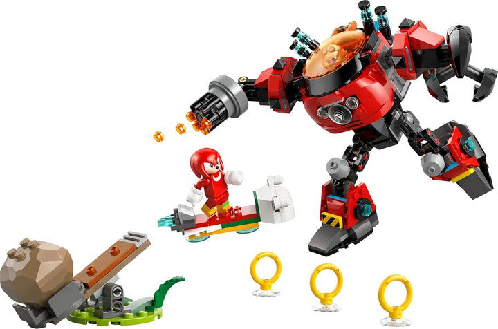 LEGO Sonic The Hedgehog Knuckles vs. Dr. Eggman Egg Crusher Mech Toy - Building Set incl. 2 Minifigu